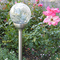Solarlampe Crush weiss D 12 x 45 cm