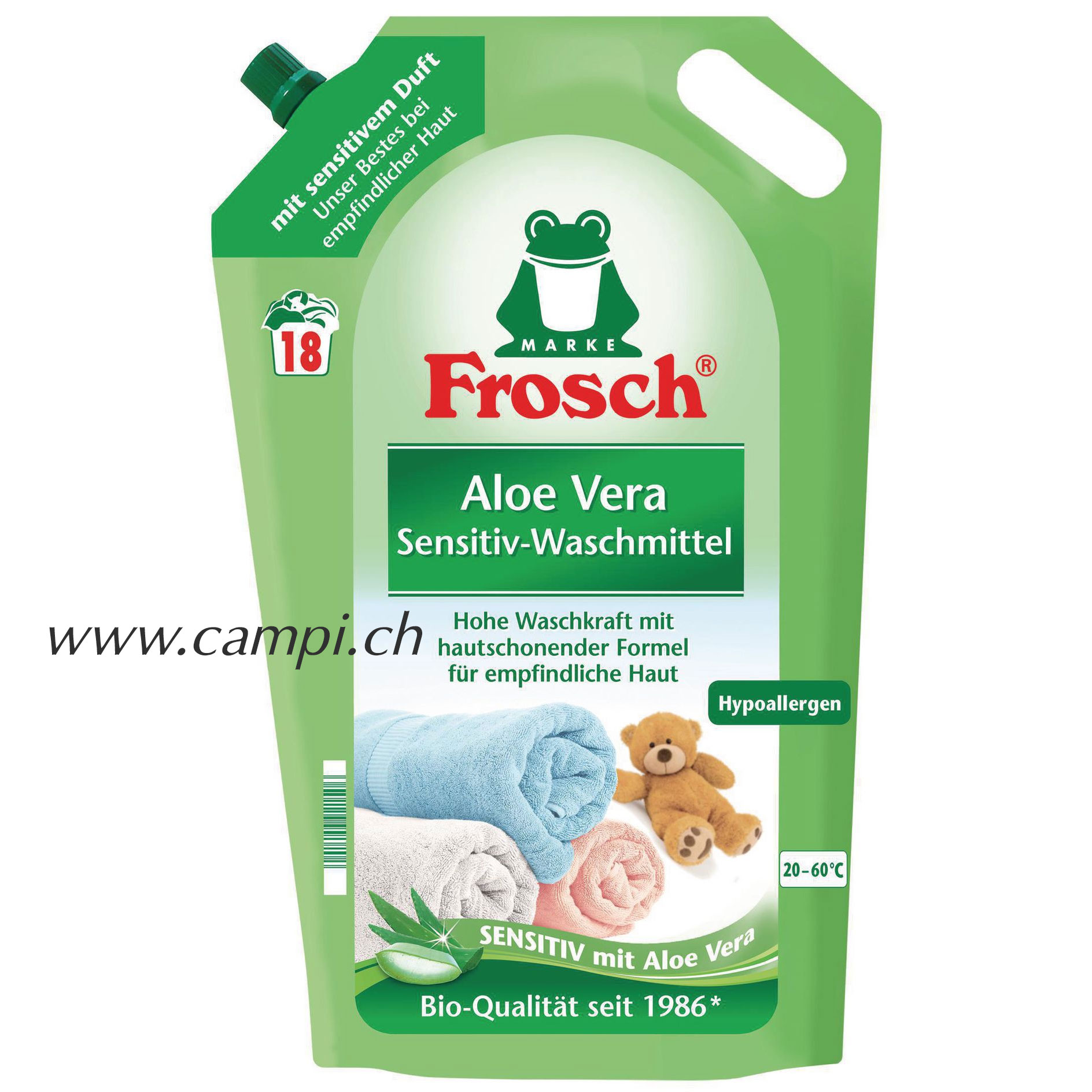 Frosch Flüssigwaschmittel Aloe Vera Sensitiv 1.8 L