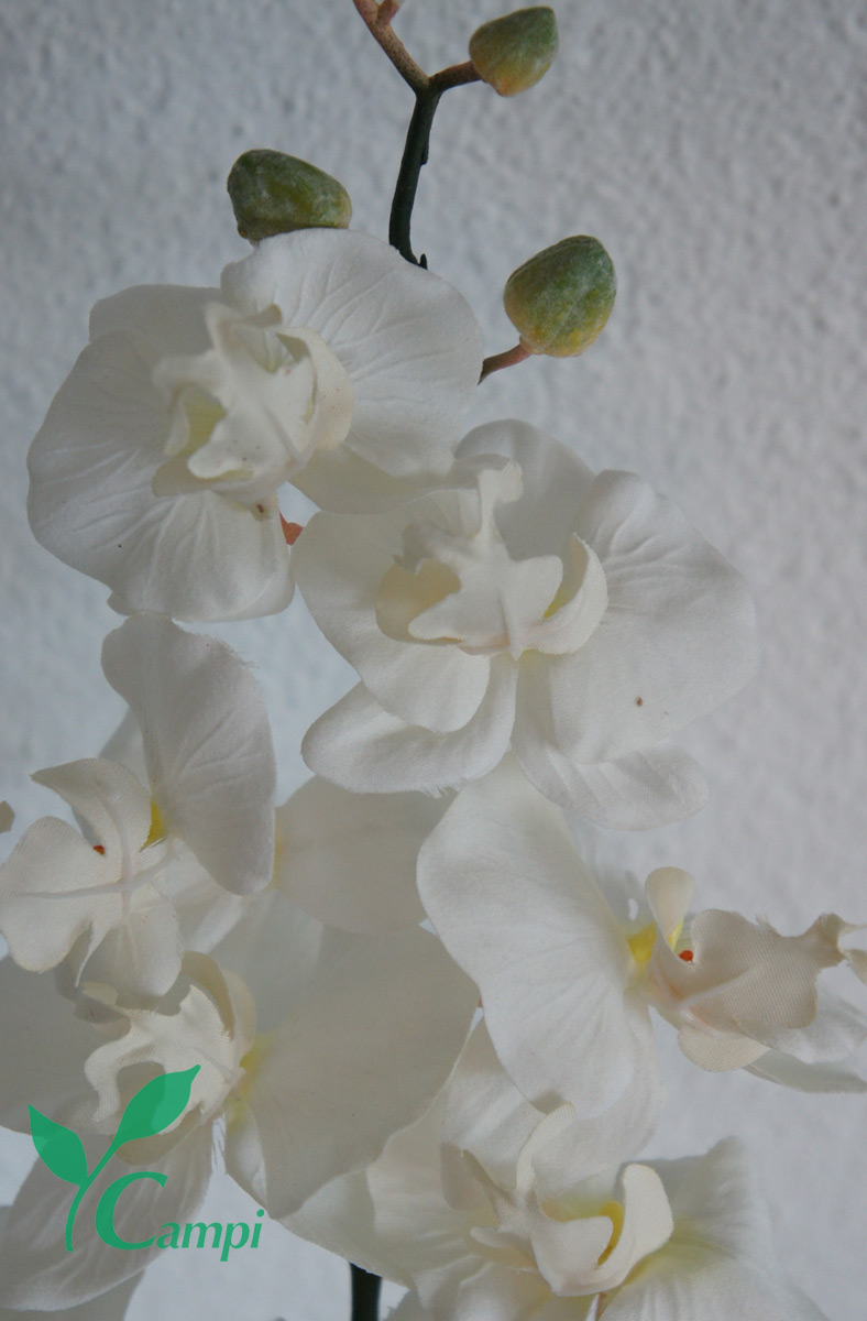 Künstliche Orchidee weiss Ø30 x H65 cm #2