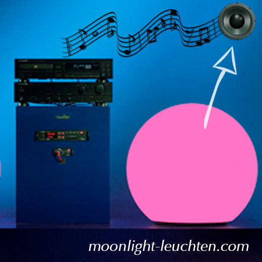 Moonlight Sound passiv Kugelleuchte flexibel 35 cm