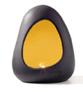 Magma Lampe Dolomit | gelbe Innenlasur H=20 cm #2