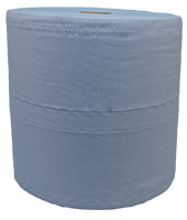 Industrie Papierrolle 3-lagig blau 38x36cm 36m 